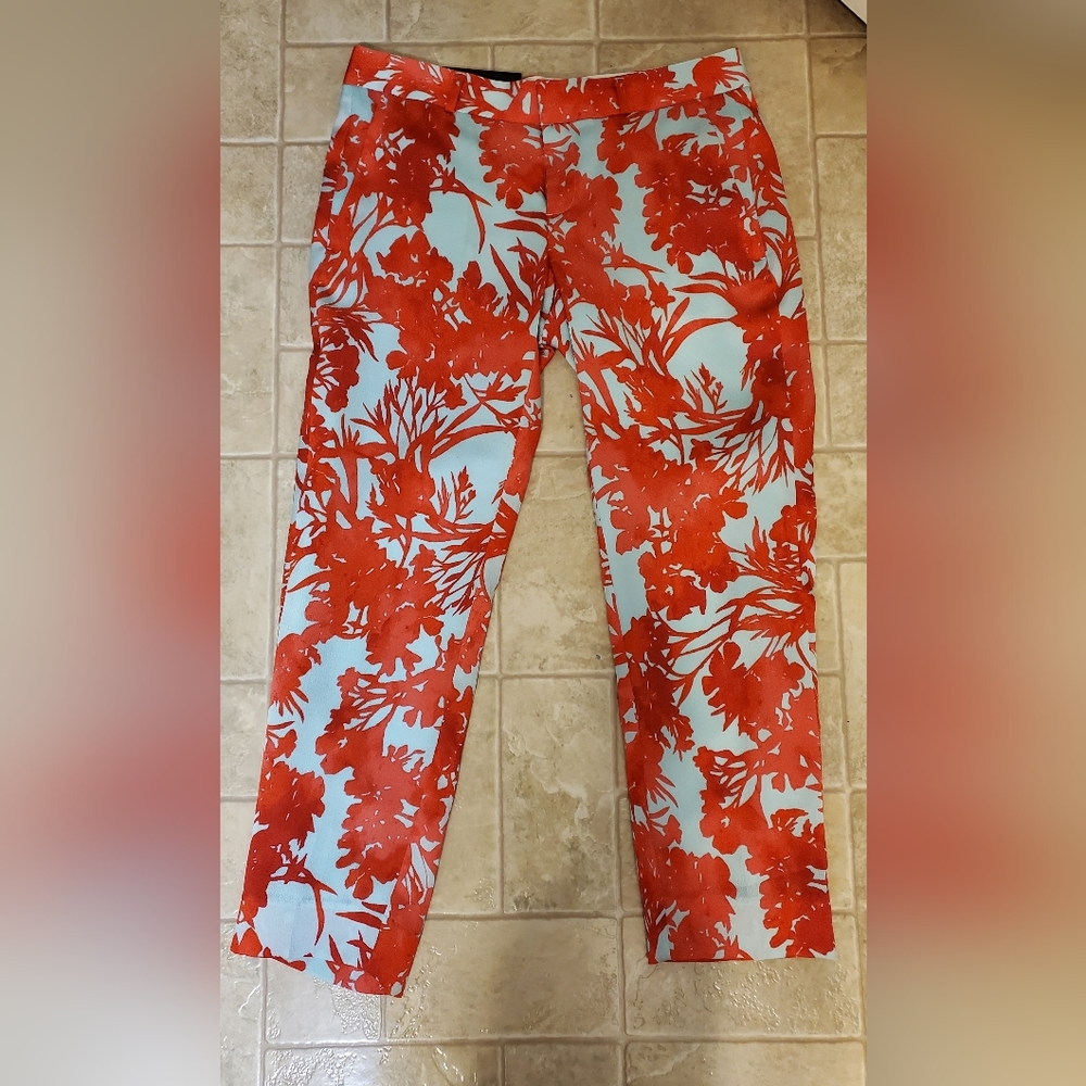 Banana Republic 0 petite Avery Floral Print pants